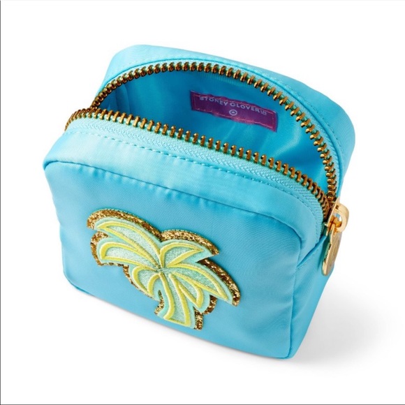 Palm Tree Patch Blue Mini Square Pouch - Stoney Clover Lane x Target - Picture 2 of 3